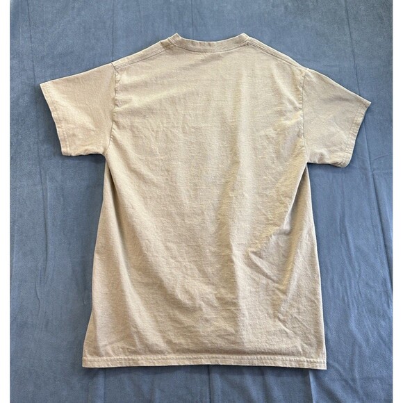 Mount Shasta Sisson Museum TShirt Trout California Men's Medium Tan Fishing Tee - Picture 3 of 8